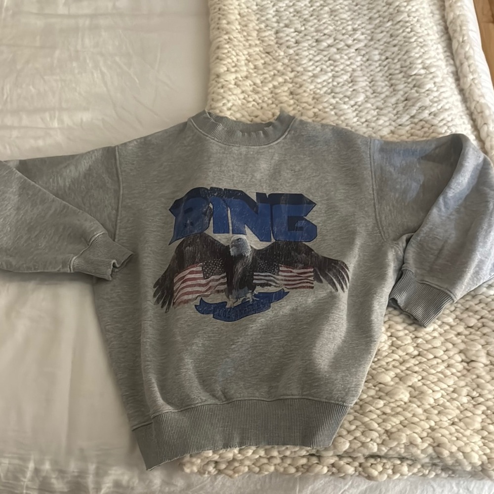 ANINE BING Gray Crewneck